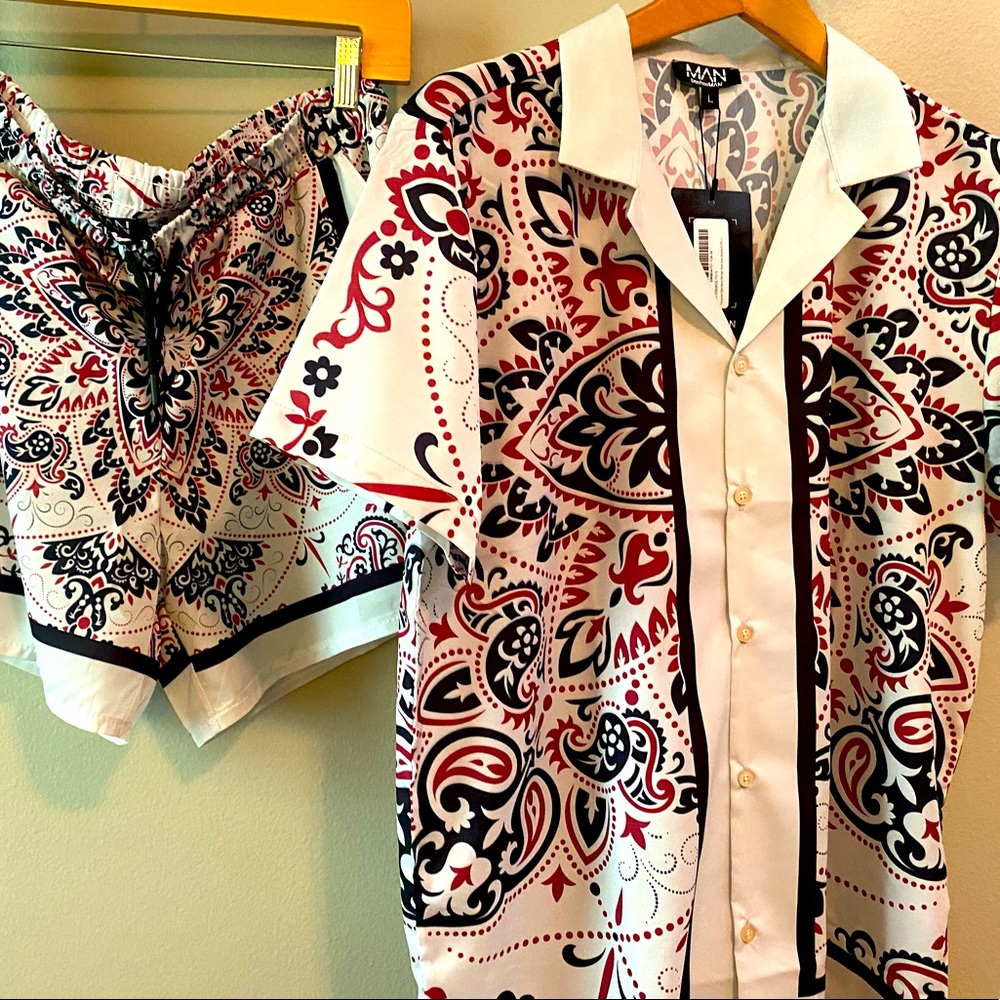 Boohoo man bandana short set